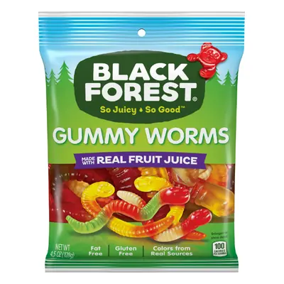 Black Forest Peg Gummy Worms 6oz - 8ct