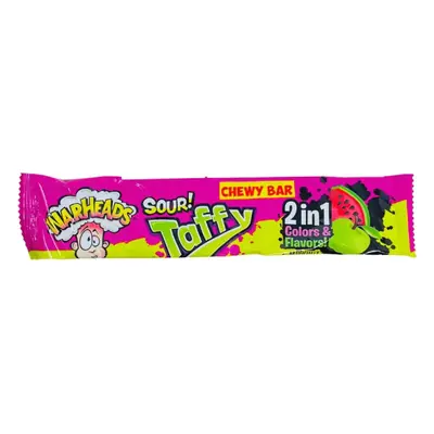 Warheads 2 in 1 Taffy Bar - 24ct