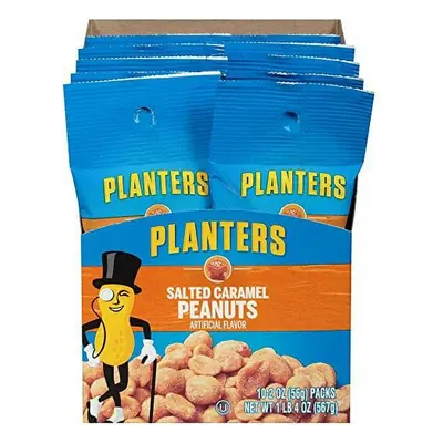 Planters Tube Pnut Caramel/Salt 2oz - 10ct