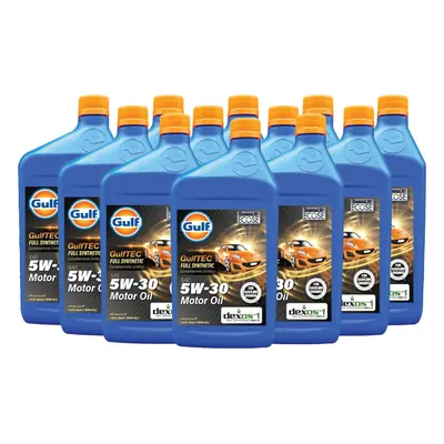 Oil Gulftec 5W30 Full Synthetic Quarts - 12ct