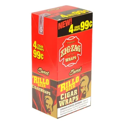 Zig Zag Rillo Wraps Sweet - 15ct