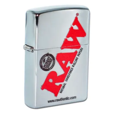 Raw Zippo Lighter Chrome - 1ct