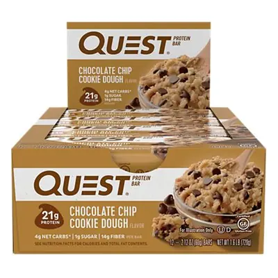 Quest Bar Choc Chip Cookie Dough - 12ct