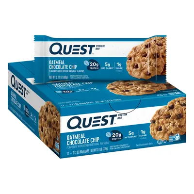 Quest Bar Oatmeal Ch Chip - 12ct