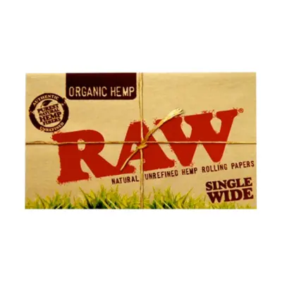 Raw Organic Hemp Single Wide- 25ct