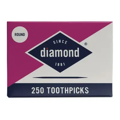 Toothpicks Diamond Round 250ct