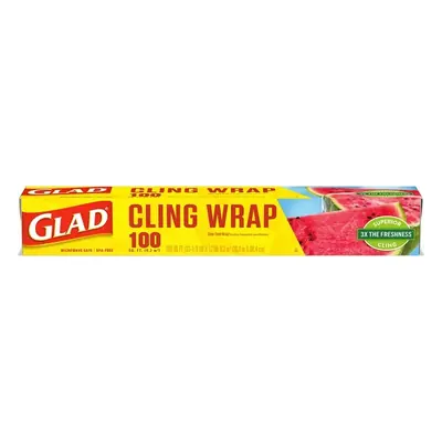 Plastic Wrap Glad Cling 100ft - 1ct