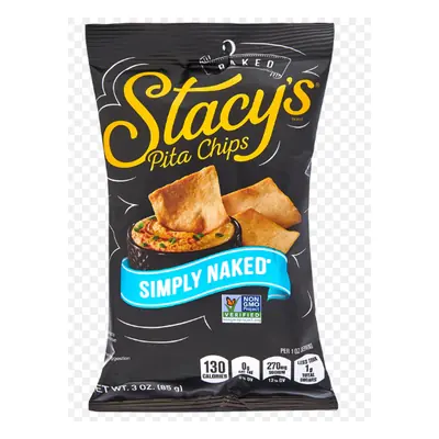 Stacys Pita Chips Naked 3oz - 6ct