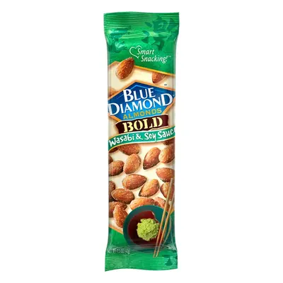 Blue Diamond Almonds Wasabi Tubes 1.5oz -12ct