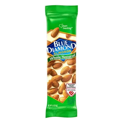 Blue Diamond Almonds Whole Natural Tubes 1.5oz -12