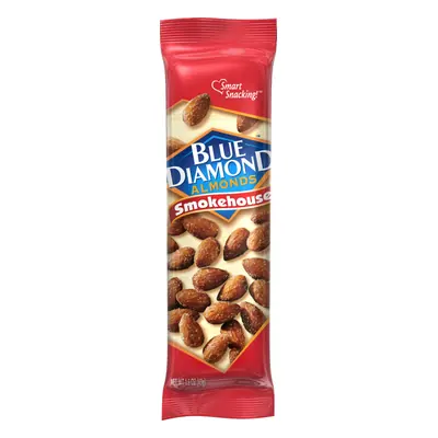 Blue Diamond Almonds Smokehouse Tubes 1.5oz -12ct