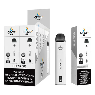 Crave Clear 3% 2500 Puff - 10ct