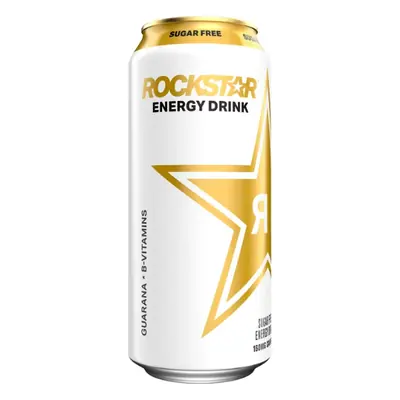 Rockstar Sugar Free Energy (White) 16oz - 12ct