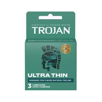 Trojan Condoms Ultra Thin 3pk - 1ct
