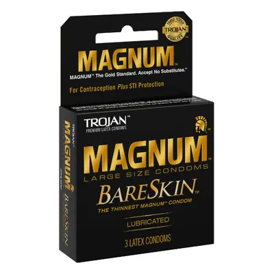 Trojan Condoms Magnum Bareskin 3pk - 1ct