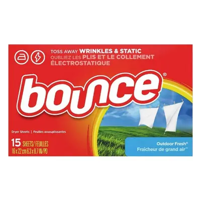 Dryer Sheets Bounce 15pk - 1ct