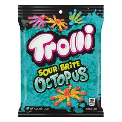 Trolli Peg Sour Brite Octopus 4.25oz - 12ct