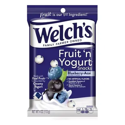 Welchs Peg Blueberry Fruit&Yogurt 4.25oz - 12ct