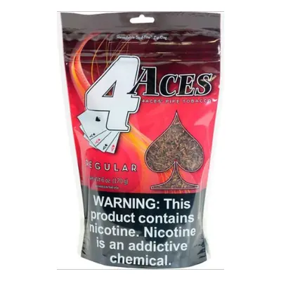 4-Aces Regular Pipe Tobacco 6oz Bag