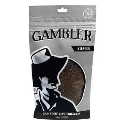 Gambler Pipe Silver 16oz Bag