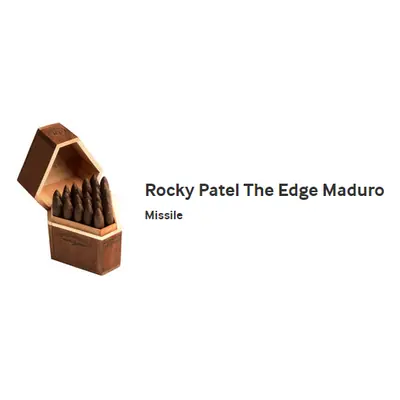 Rocky Patel Edge Missile Maduro - 25wd