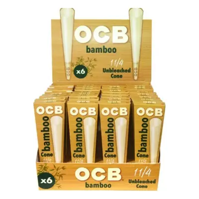 OCB Cone Bamboo 1 1/4 32/6pks