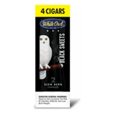 White Owl 4pk Black Sweet - 7ct