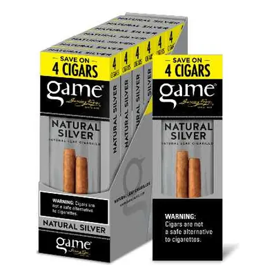 Game Cigarillo 4pk Silver - 7ct