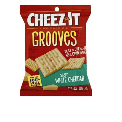 Cheezits Grooves White Cheddar 3.25oz - 6ct